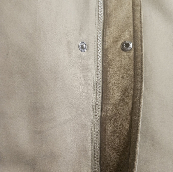 Roundtree & Yorke Mens Beige Jacket With Zipper And Button Closure Size Large - Picture 4 of 15